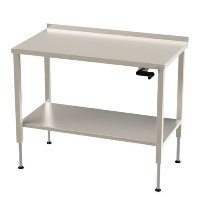 Arbetsbänk höj- & sänkbar med plåthylla