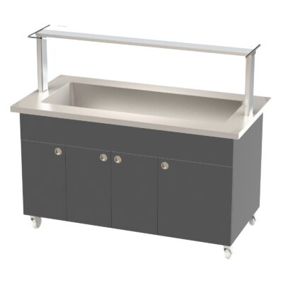 Buffékylvagn för 4 GN-kantiner