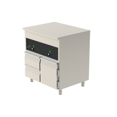 Värmebänk 800 med lådor + dörr