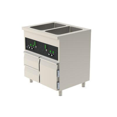 Vattenbadsvärmeri 800 med lådor + dörr och separata bassänger