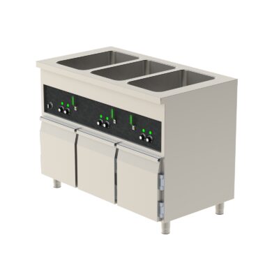 Vattenbadsvärmeri 1200 med dörrar och separata bassänger