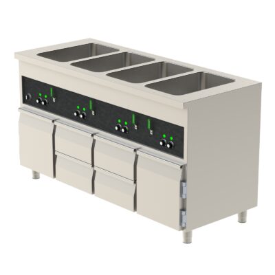 Vattenbadsvärmeri ECO-line, 4 bassänger 1600x650x900