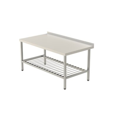 Grillbänk med gallerhylla