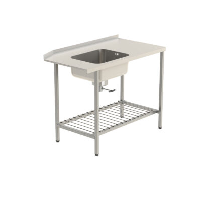 Inmatningsbänk höger med gallerhylla