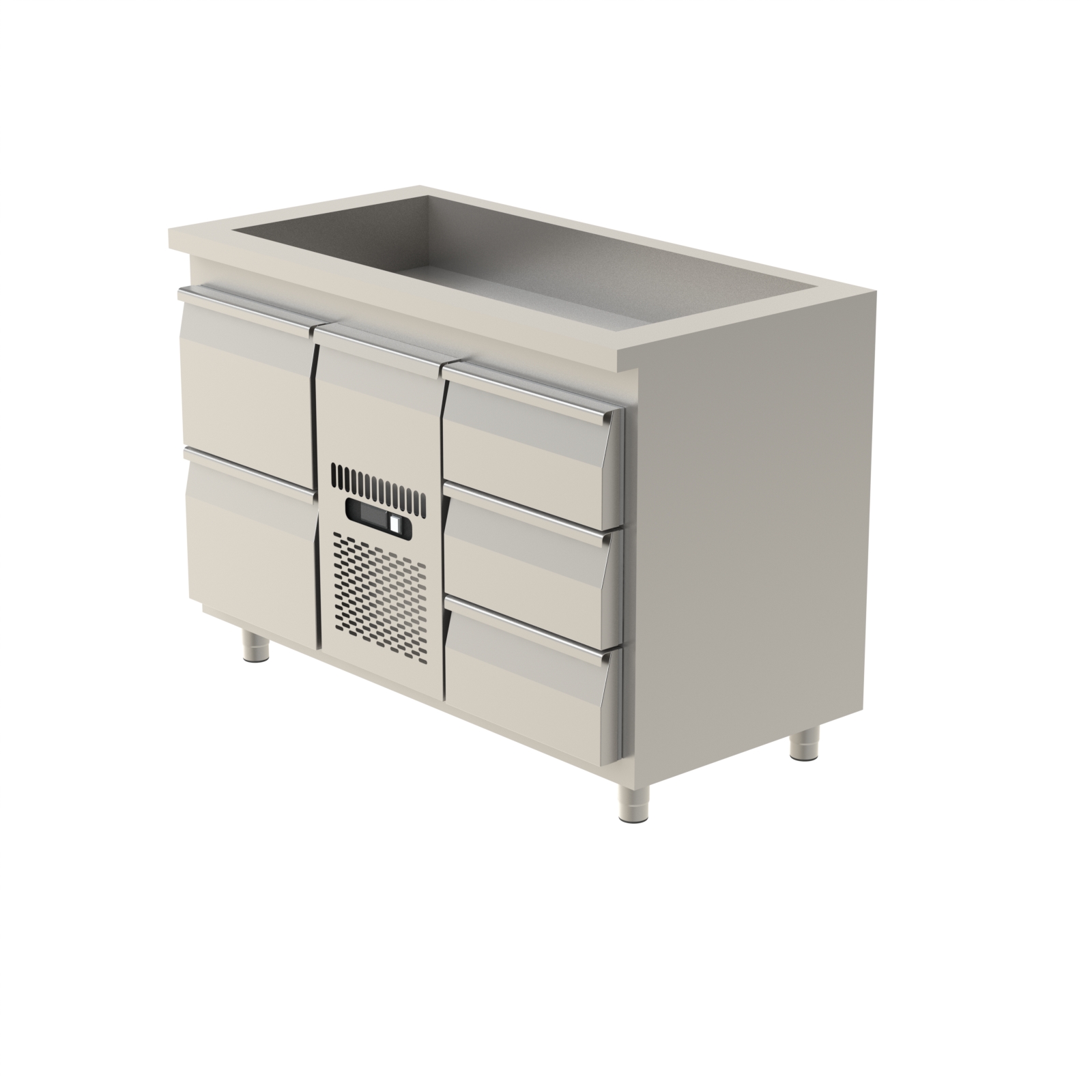 Kylbänk 1300 med GN hel brunn