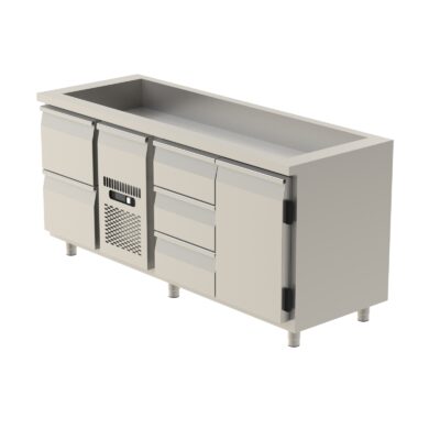 Kylbänk 1800 med GN hel brunn